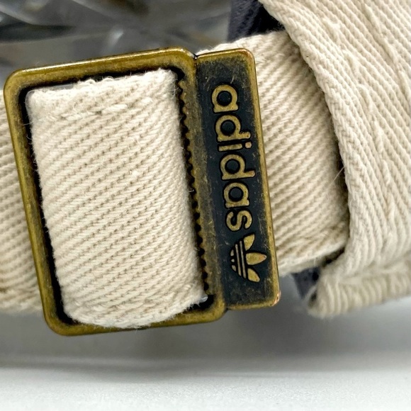 ADIDAS‎ 100% COTTON KHAKI HAT/CAP, WITH BLACK LOGO, ADJ STRAPBACK UNISEX OSFM - Picture 6 of 11